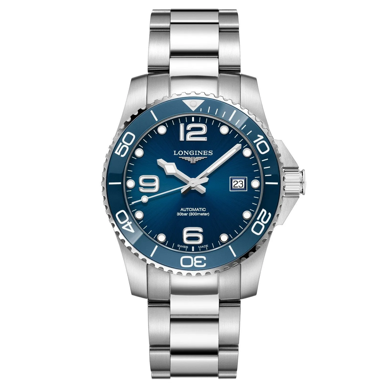 LONGINES HYDROCONQUEST CERAMIC 41mm Automatic Blue Steel L3.781.4.96.6