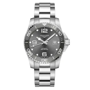 LONGINES HYDROCONQUEST CERAMIC 41MM Automatic Gray Steel L3.781.4.76.6