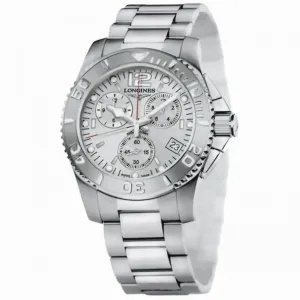 LONGINES HYDROCONQUEST CHRONROGRAPH 41MM SILVER ACTIO ACTIO L3.672.4.76.6