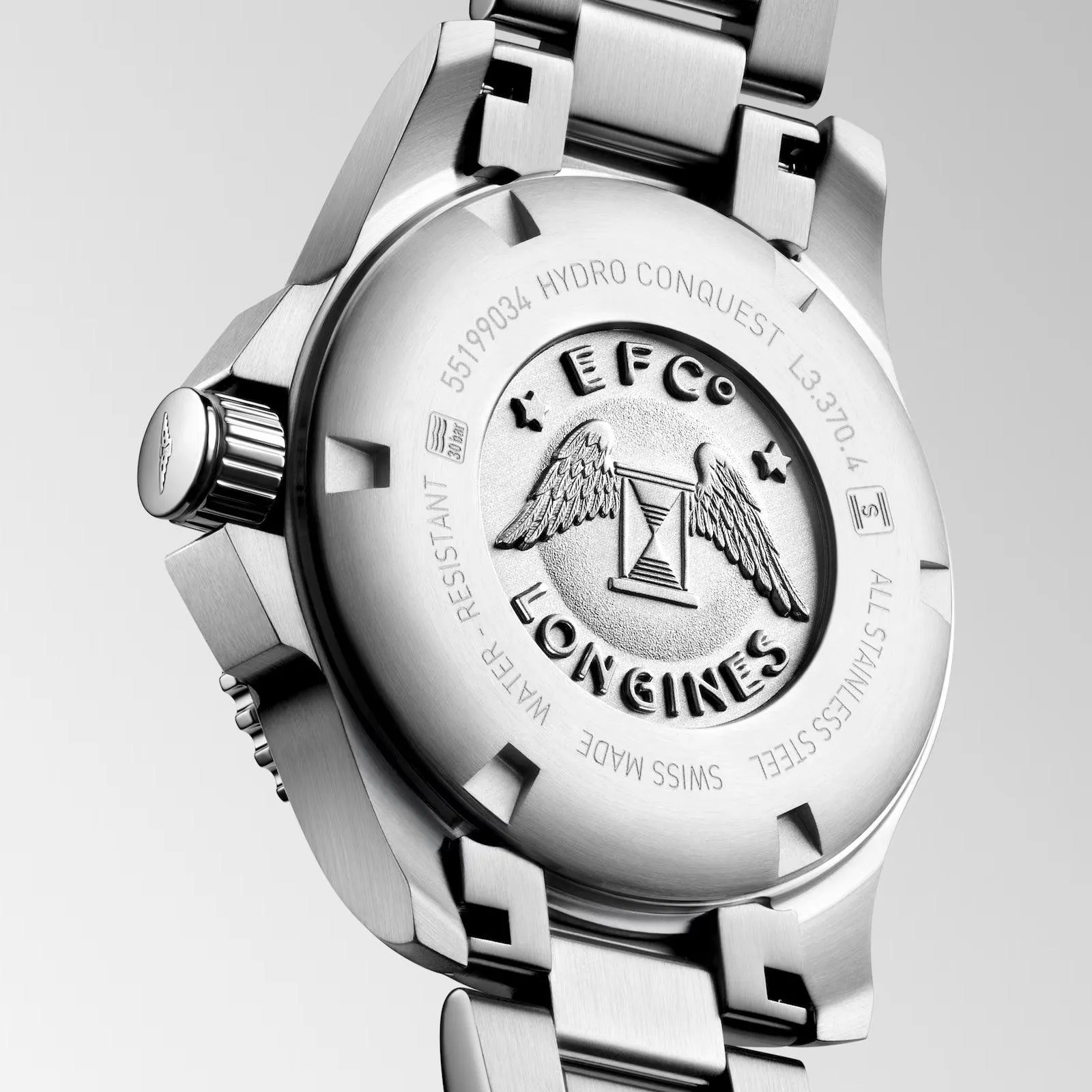 LONGINES HYDROCONQUEST WATCH 32mm Madreperper Diamonds Steel Quartz