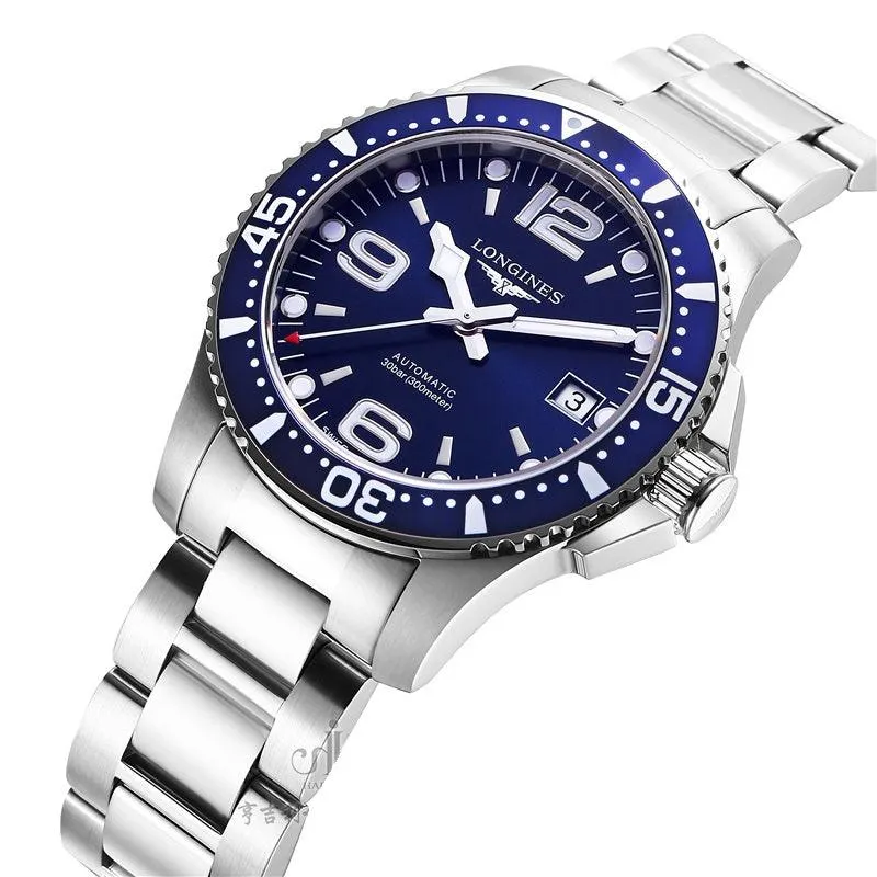 LONGINES HYDROCONQUEST WATCH 39MM BLUE BLUE AUTOMATIC MAN L3.741.4.96.6