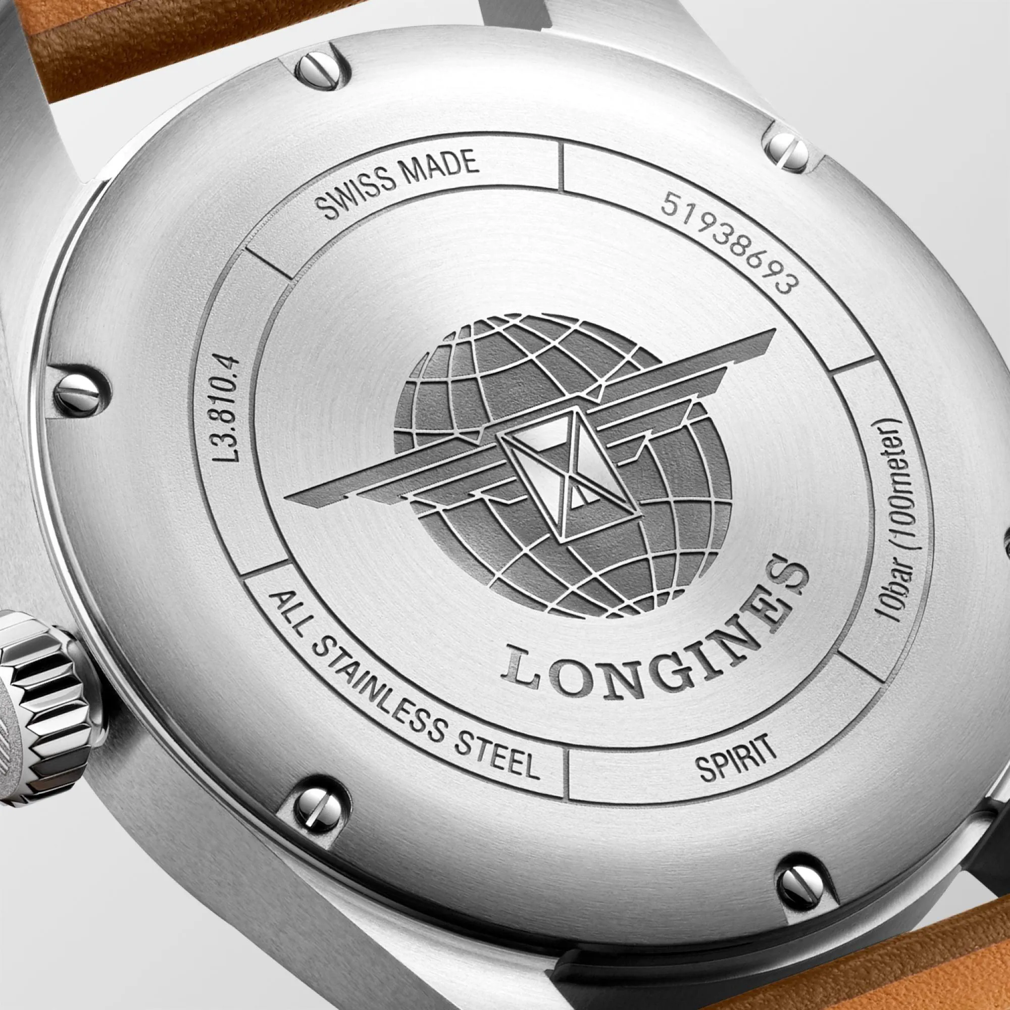 LONGINES LONGIGNES SPIRIT WATCH 40MM Automatic Silver Steel L3.810.4.73.2