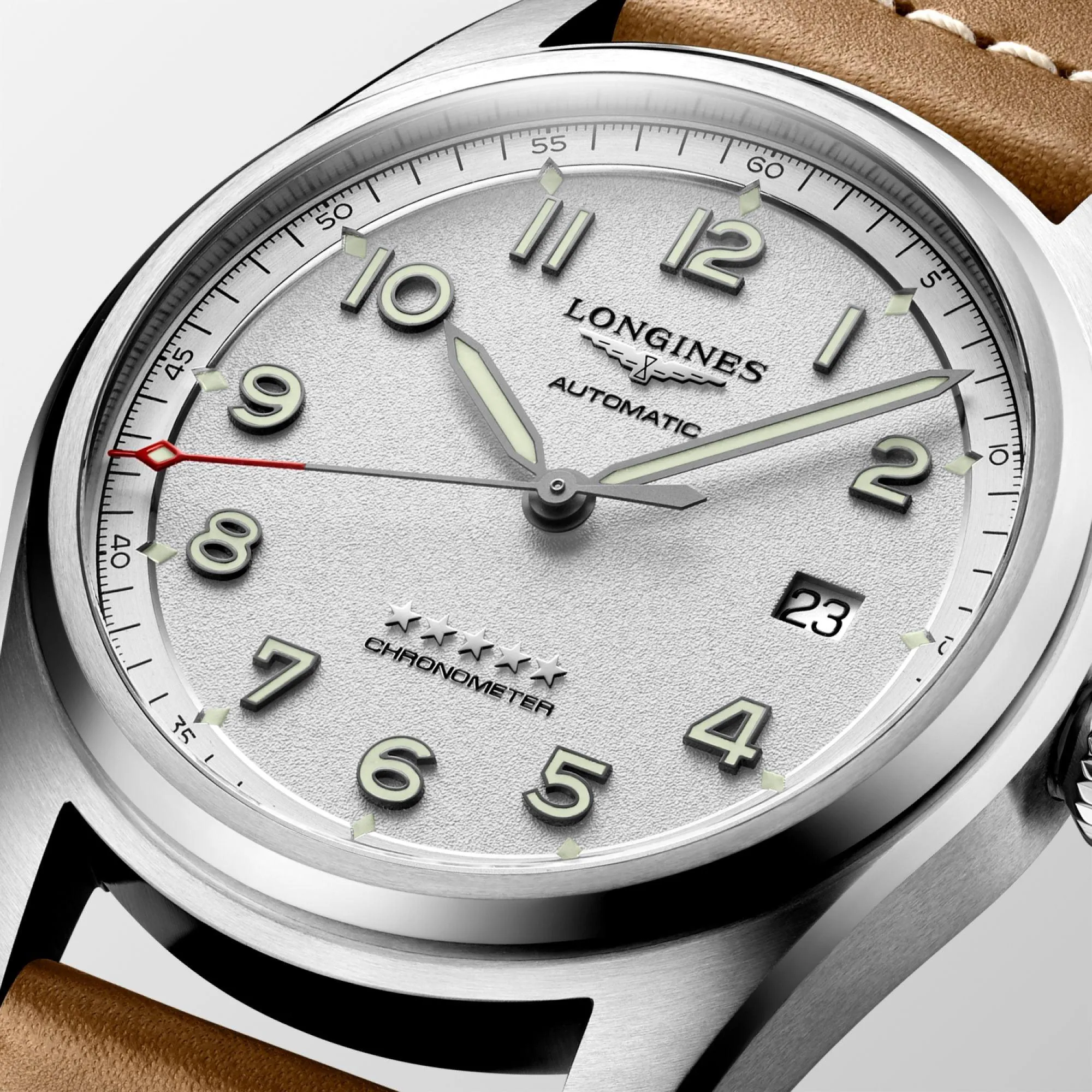LONGINES LONGIGNES SPIRIT WATCH 40MM Automatic Silver Steel L3.810.4.73.2