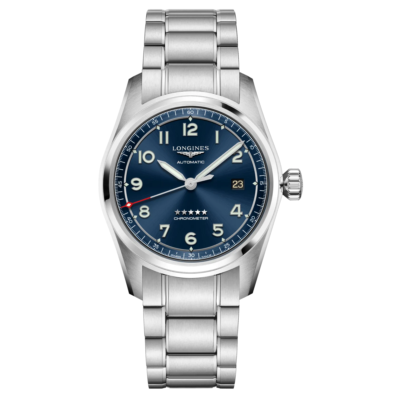 LONGINES LONGIGS MIGNS 40MM WATCH AUTOMATIC BLUE STEEL L3.810.4.93.6