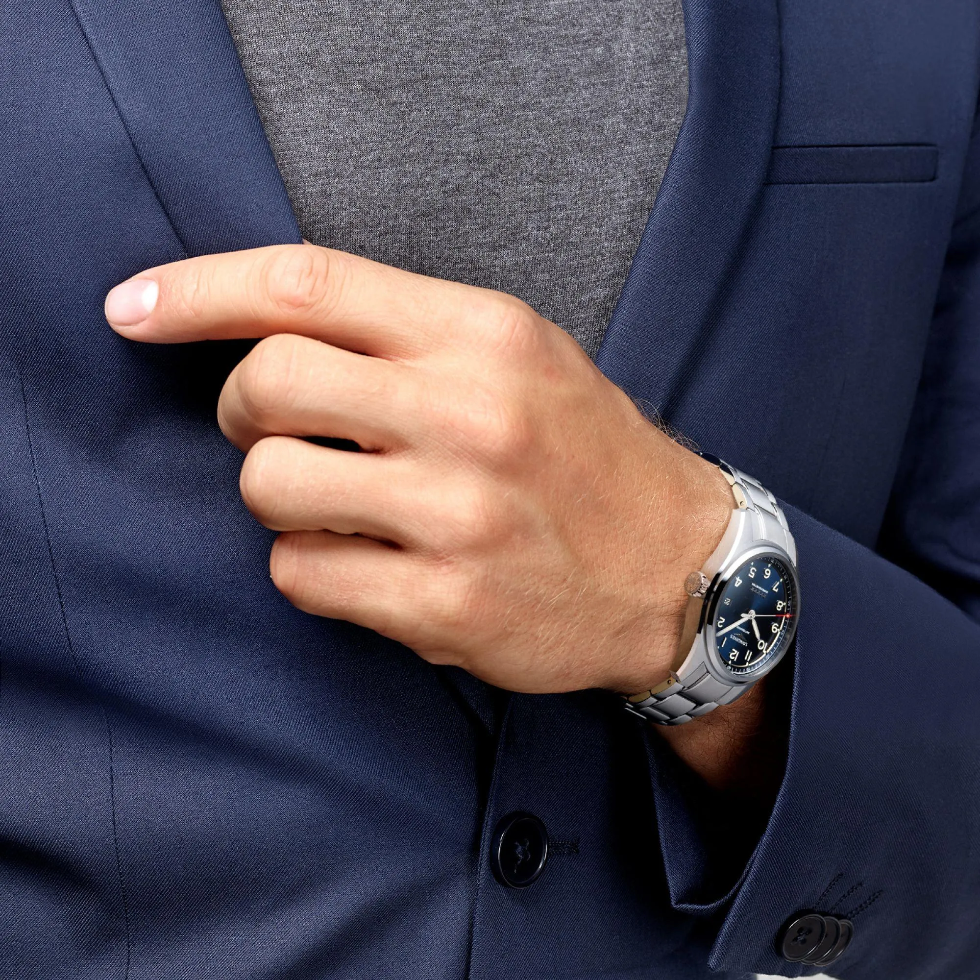 LONGINES LONGIGS MIGNS 40MM WATCH AUTOMATIC BLUE STEEL L3.810.4.93.6