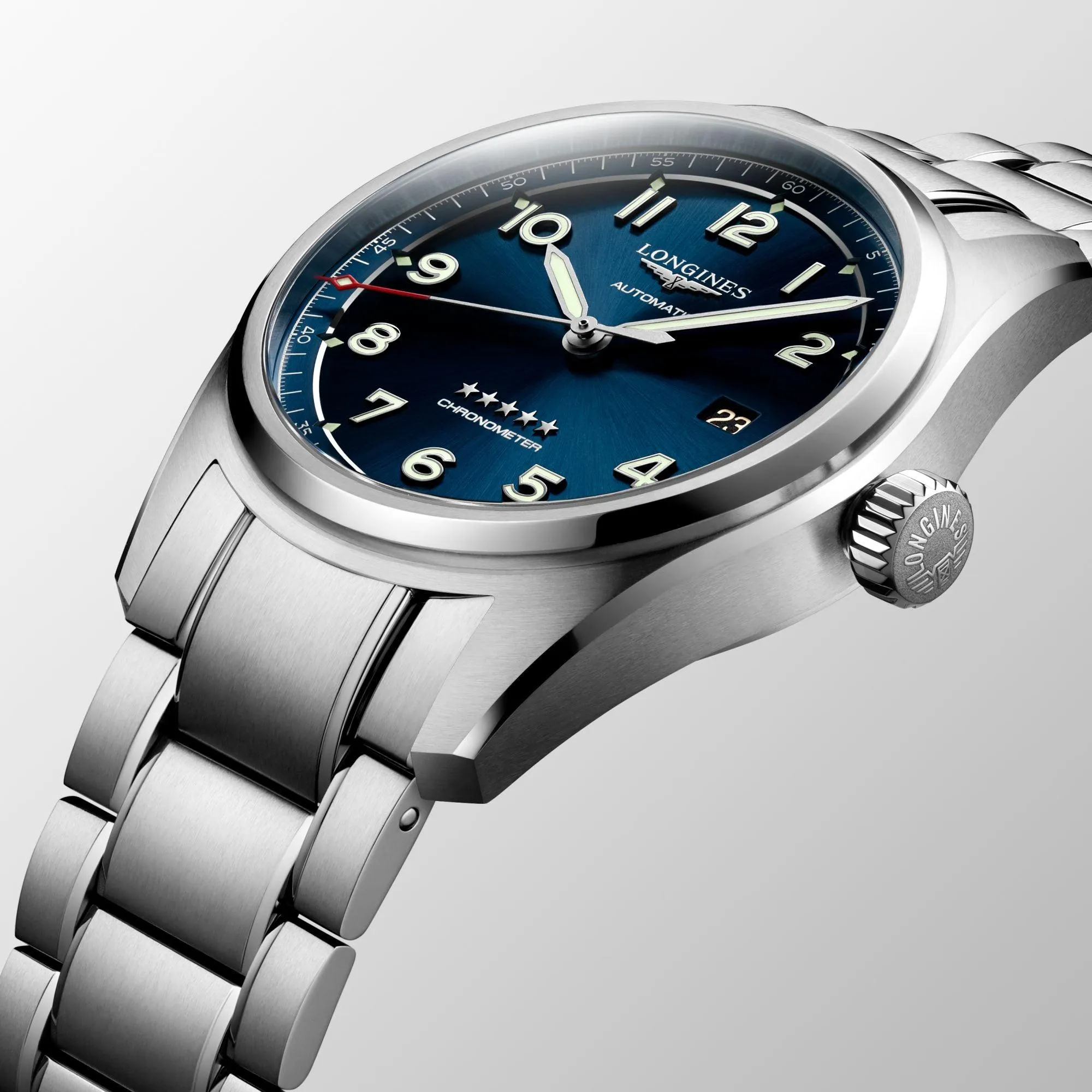 LONGINES LONGIGS MIGNS 40MM WATCH AUTOMATIC BLUE STEEL L3.810.4.93.6