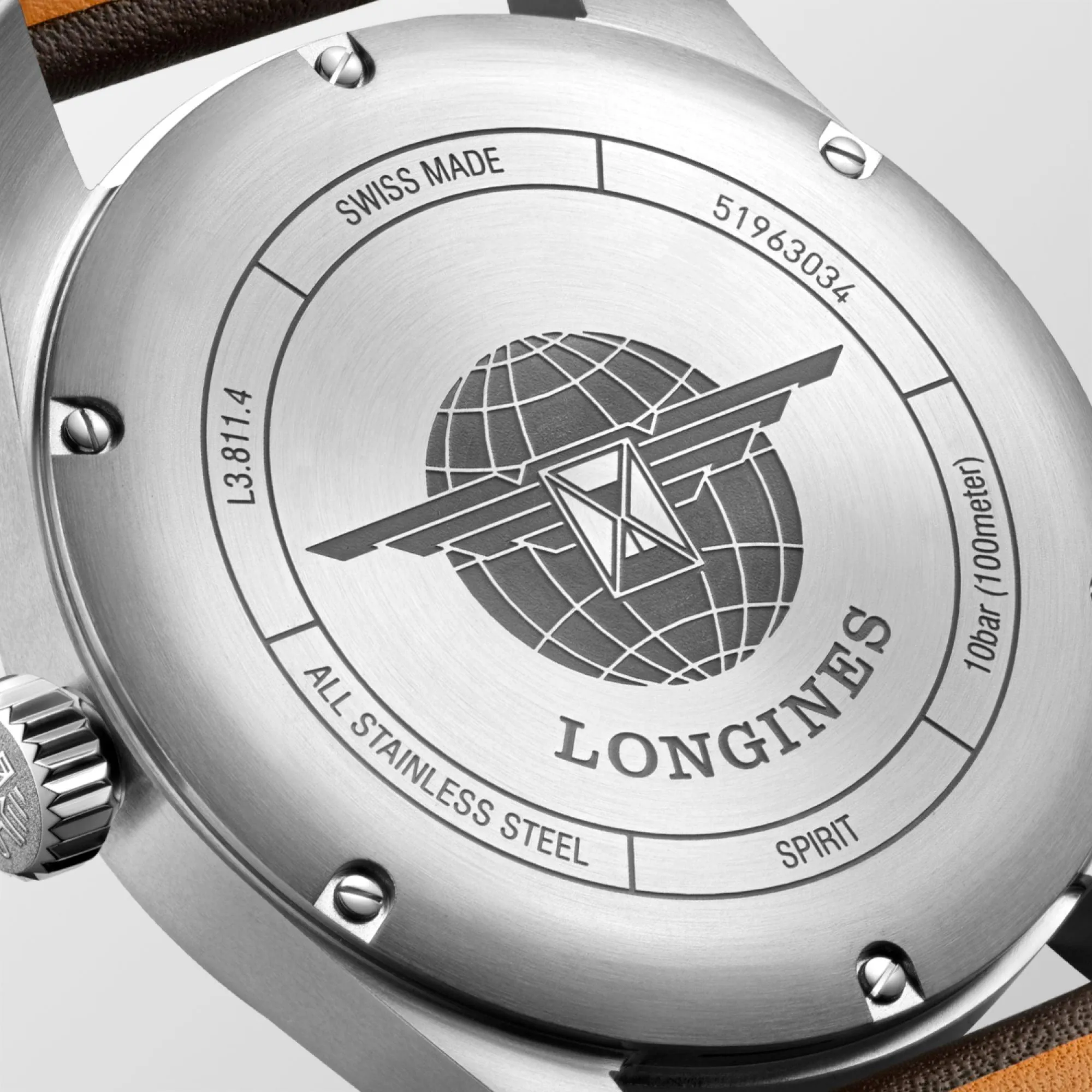 Longines Longines Spirit 42mm Automatic Black Steel L3.811.4.53.0