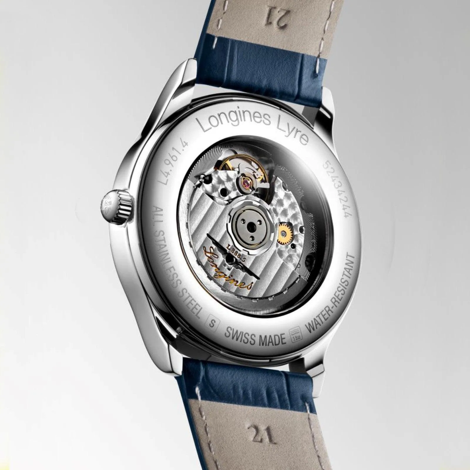 Longines Lyre 40mm Watch Automatic Blue Steel L4.961.4.92.2