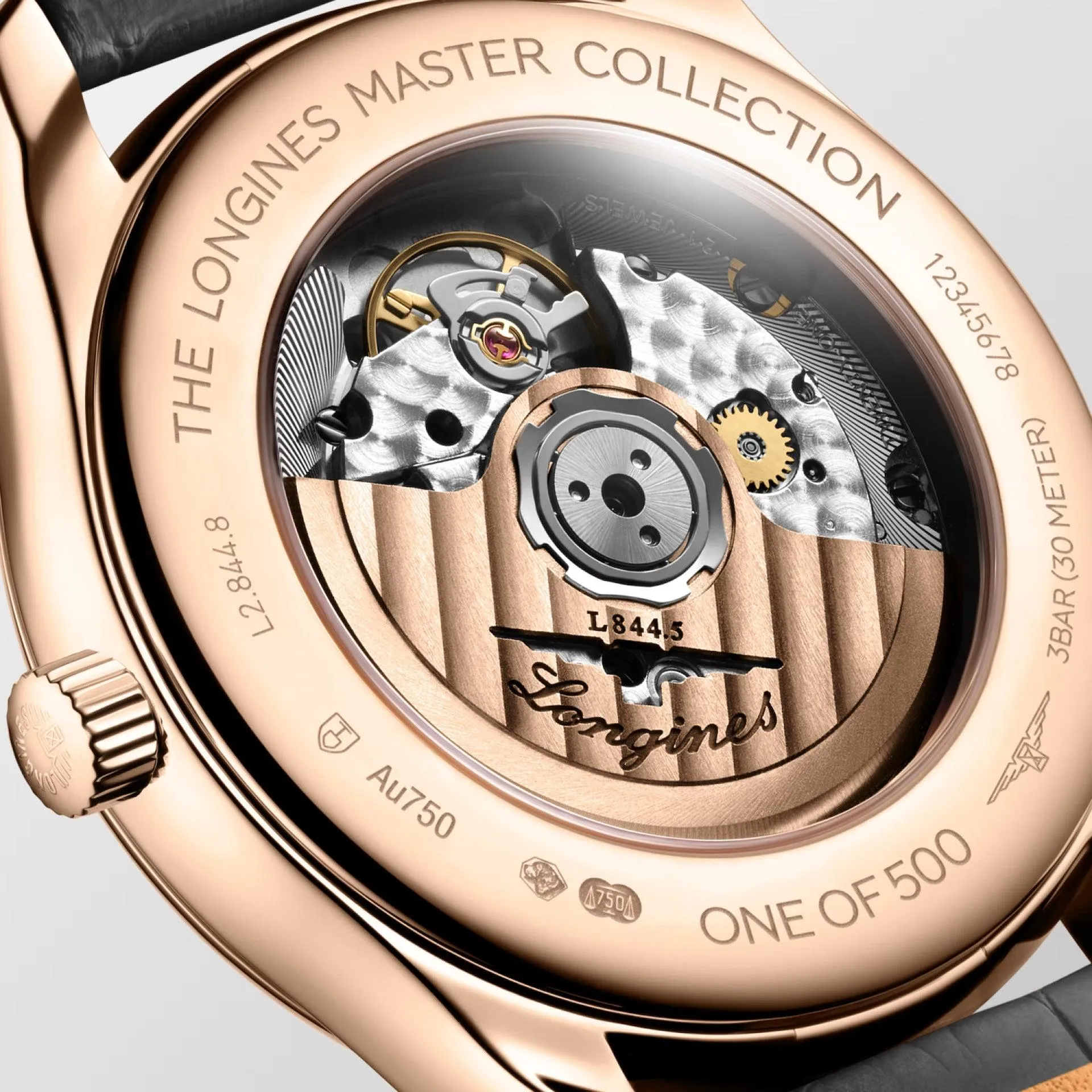 LONGINES MASTER COLLECTION WATCH GMT 40mm Automatic silver Rosa 18kt L2.844.8.71.2