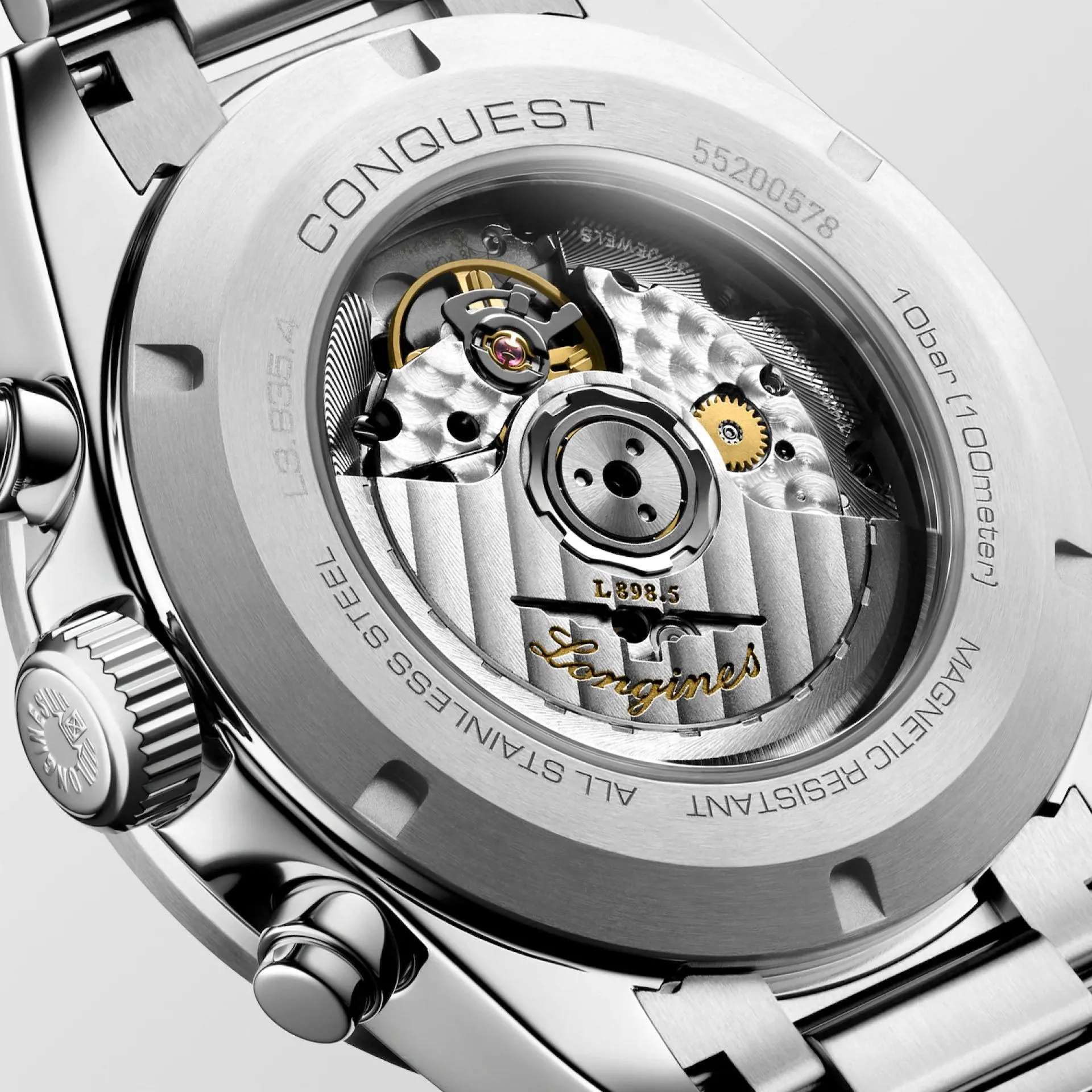 Longines New Conquest 42mm Automatic Silver Steel L3.835.4.72.6