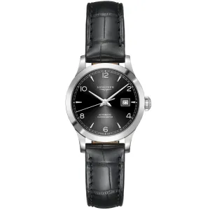 LONGINES RECORD COLLECTION WATCH 30MM BLACK Automatic CA CA CHARE L2.321.4.56.2