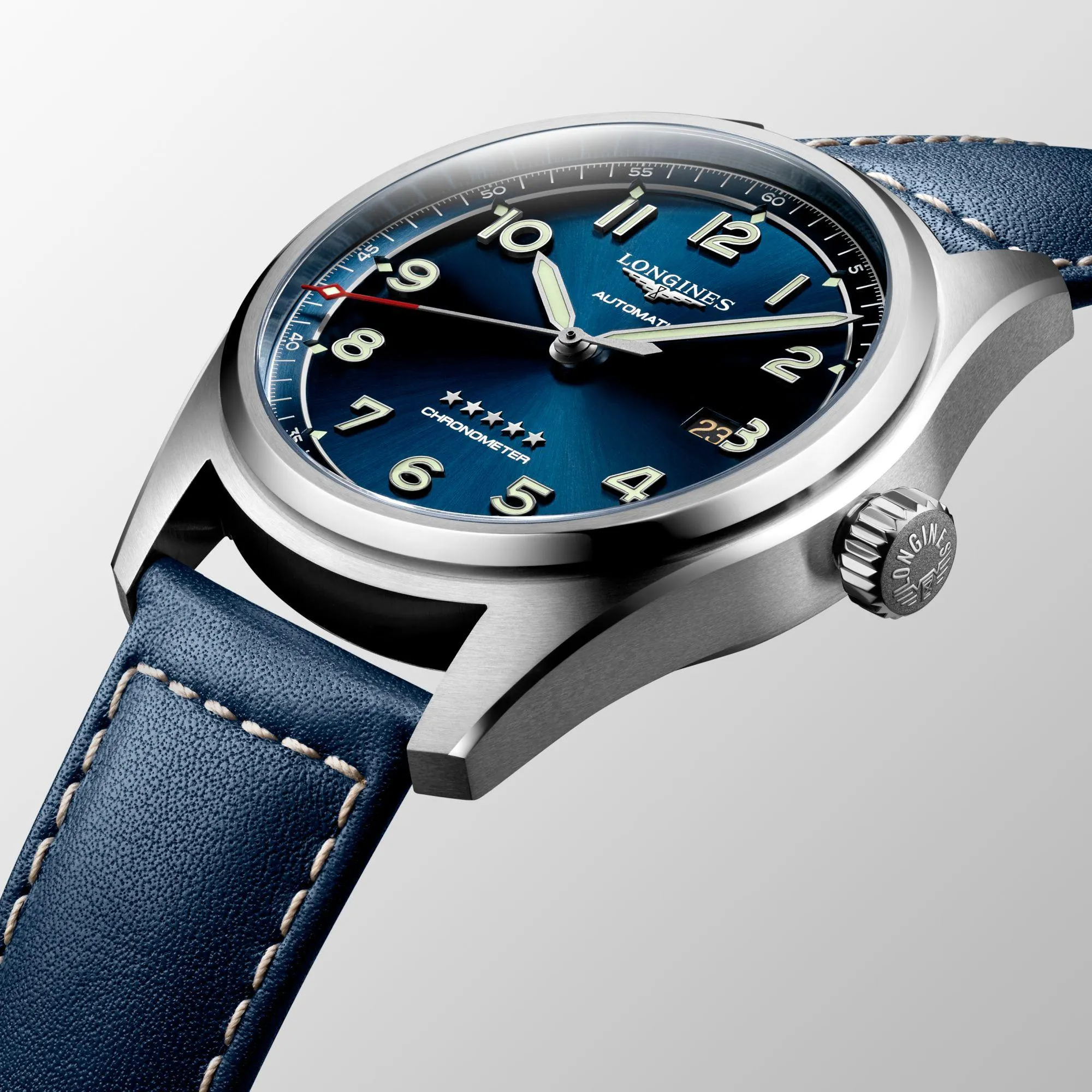 LONGINES SPIRIT 42mm Watch Automatic Blue Steel L3.811.4.93.0