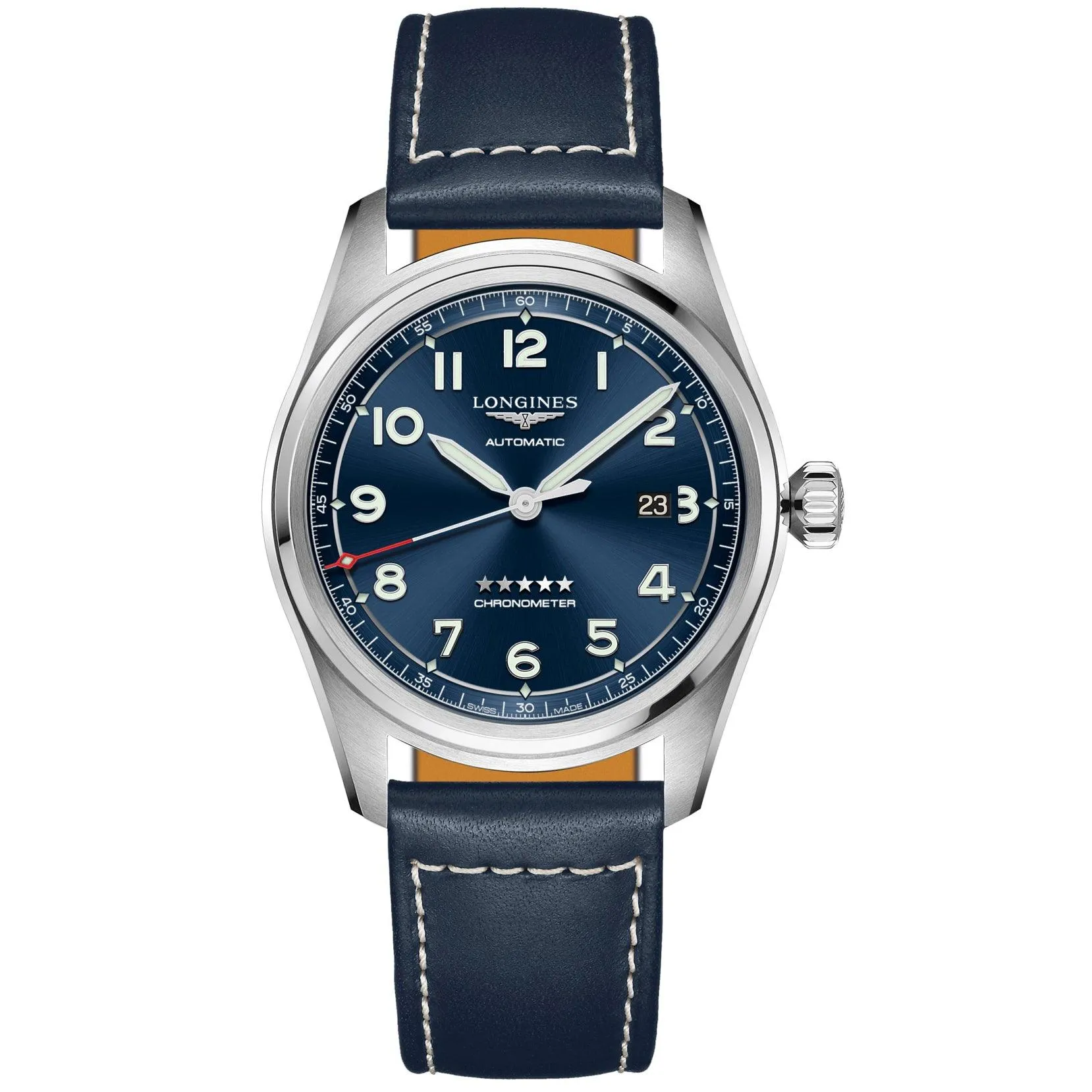 LONGINES SPIRIT 42mm Watch Automatic Blue Steel L3.811.4.93.0