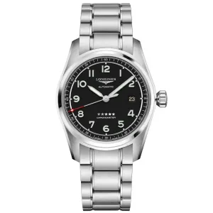 LONGINES SPIRIT WATCH 40MM BLACK Automatic Steel L3.810.4.53.6