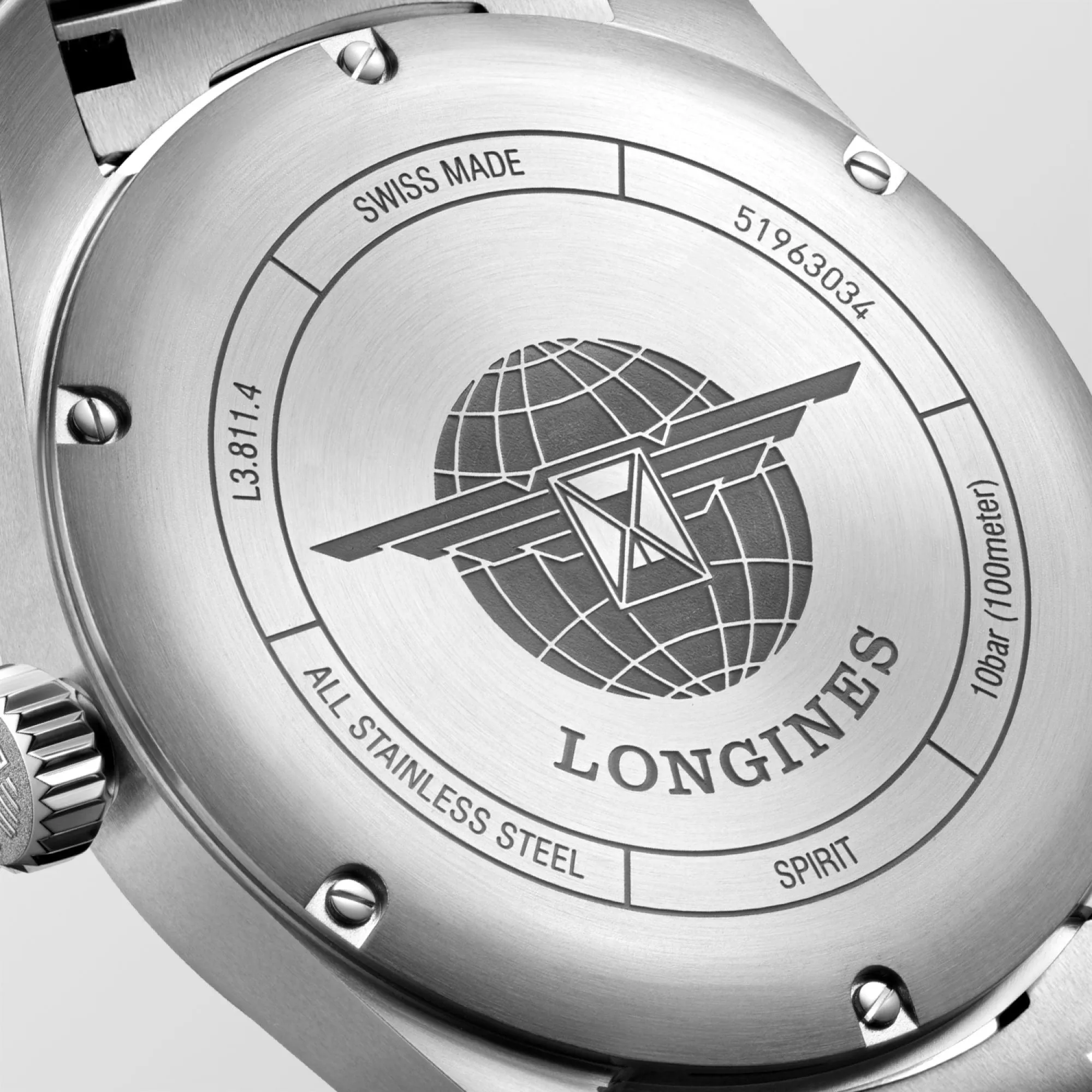 LONGINES SPIRIT WATCH 42mm Blue Automatic Steel L3.811.4.93.6