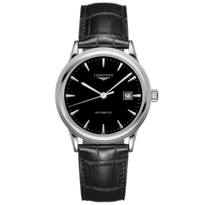 LONGINES WATCH 40MM Flagships Automatic Black Steel L4.984.4.52.2