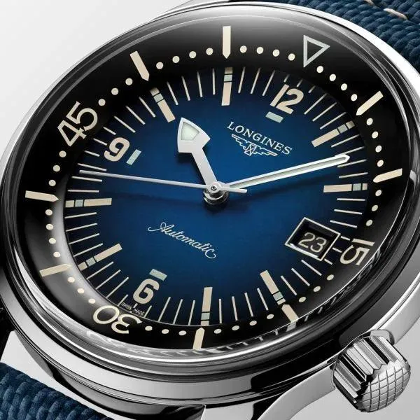 Longines watch Heritage Legend Diver Blu Watch 42mm Blue Automatic Steel L3.774.4.90.2