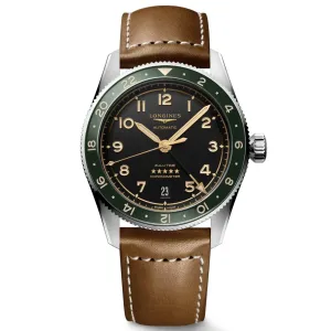 LONGINES Watch Spirit Zulu Time 39mm Anthracite Automatic Steel L3.802.4.63.2