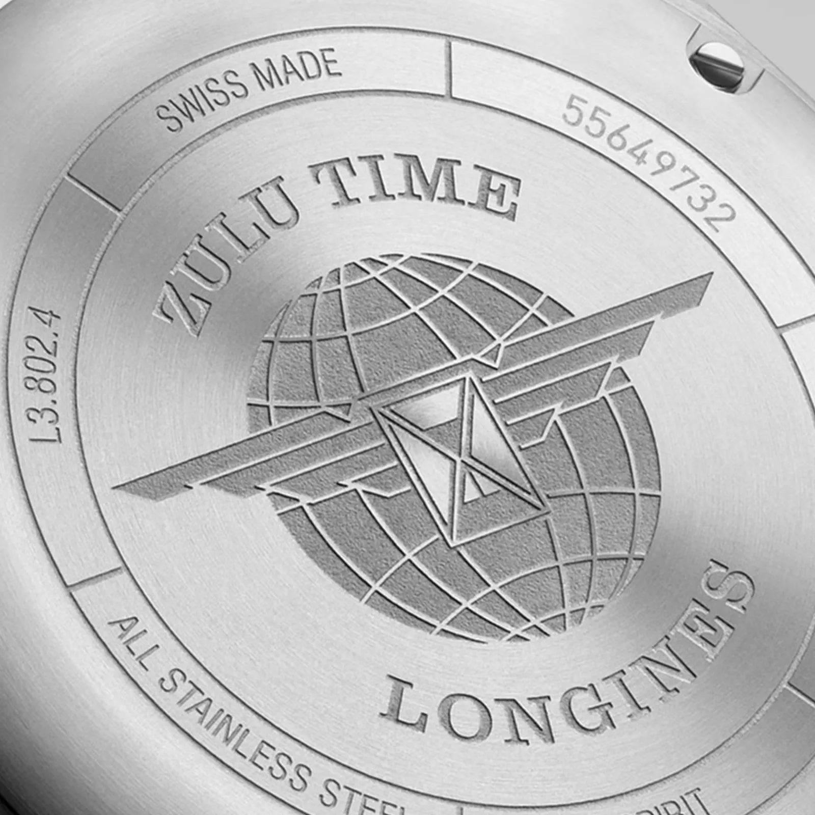 LONGINES Watch Spirit Zulu Time 39mm Black Automatic Steel L3.802.4.53.6