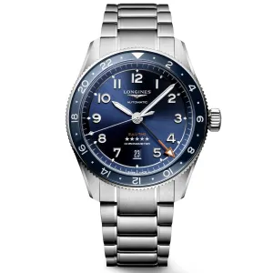 LONGINES Watch Spirit Zulu Time 42mm Automatic Blue Steel L3.812.4.93.6