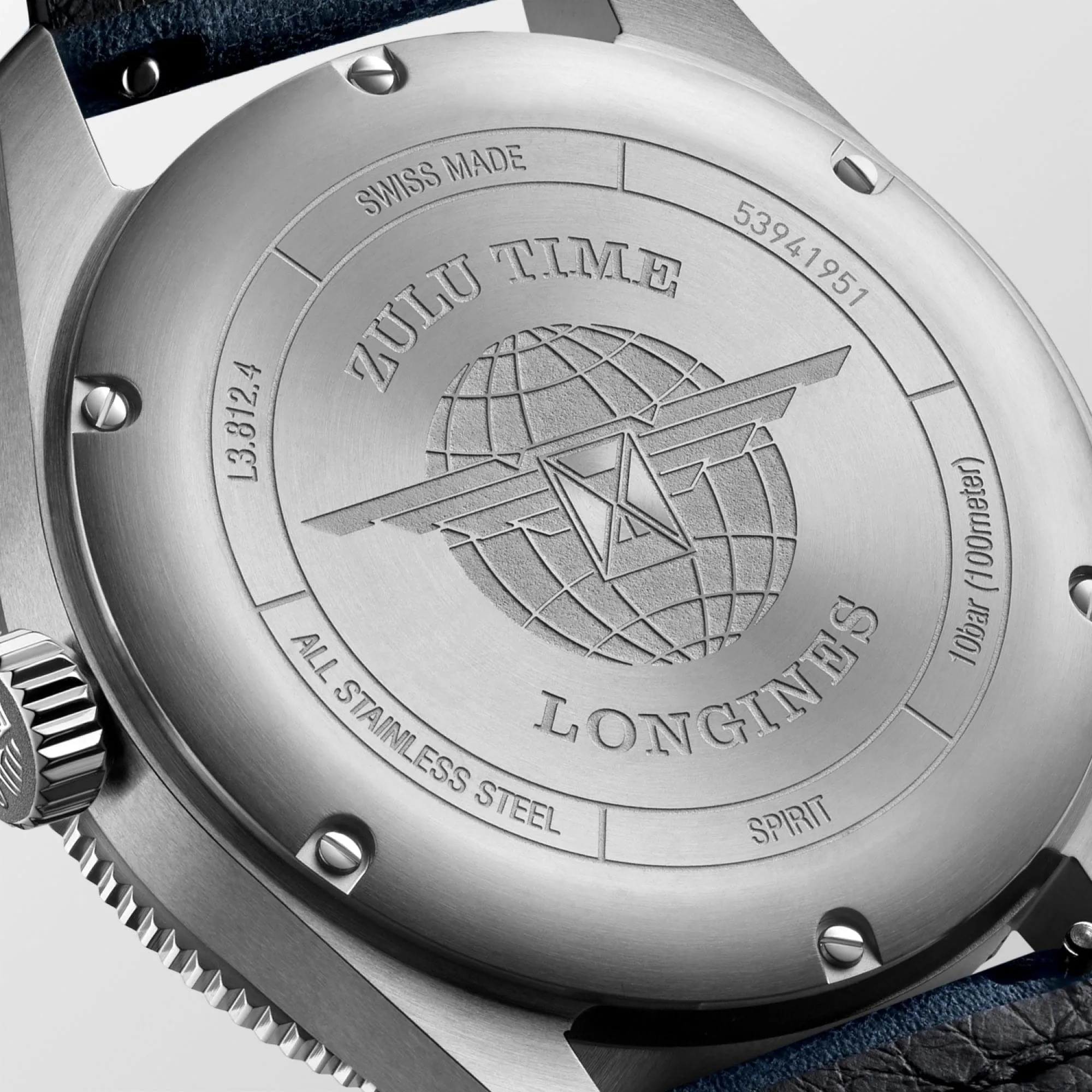 LONGINES Watch Spirit Zulu Time 42mm Blue Automatic Steel L3.812.4.93.2
