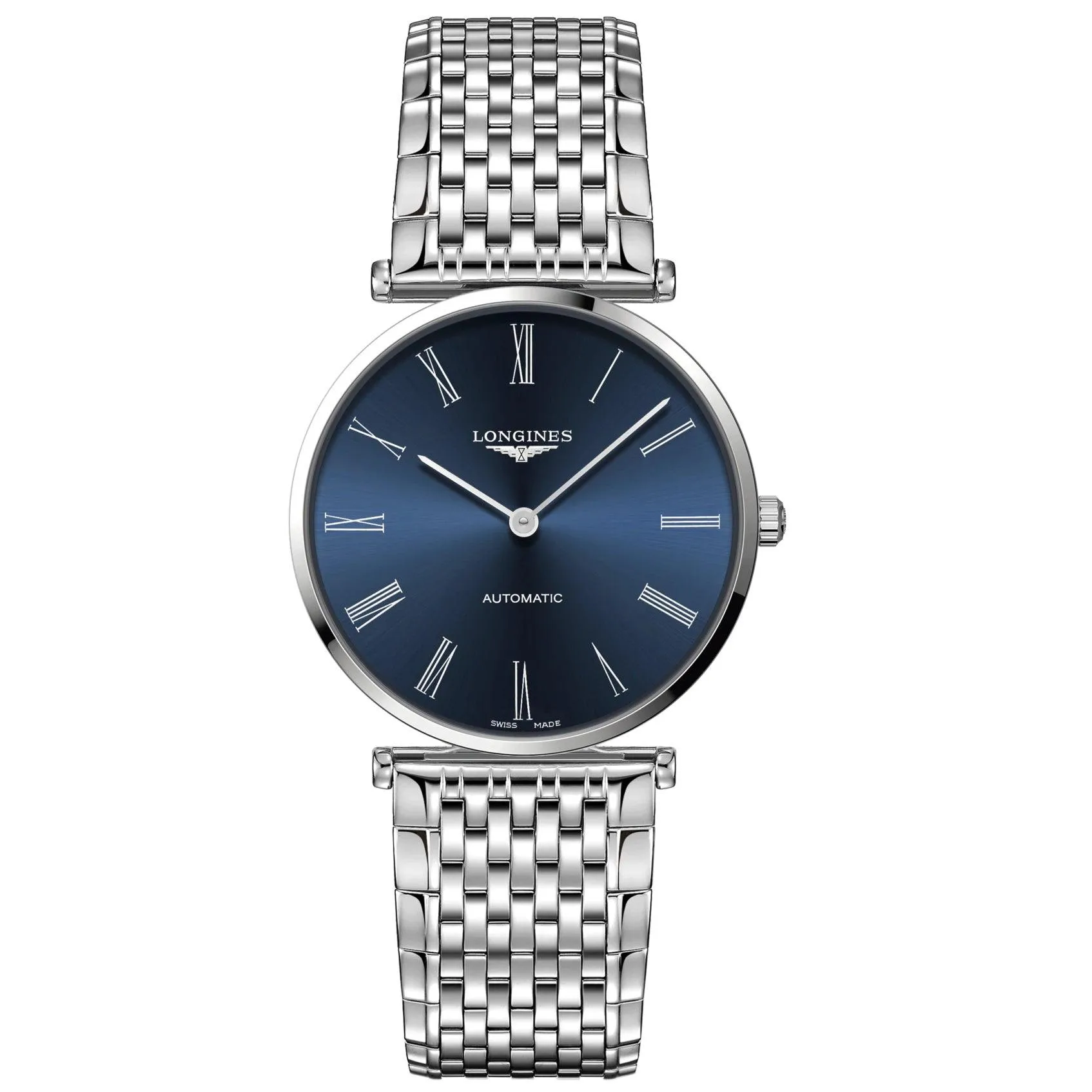 LONGINES Watch the great 38mm Blue Automatic Blue Steel Longines Dolcevita Clock 27.70x43.80mm Automatic Silver Steel L4.918.4.94.6