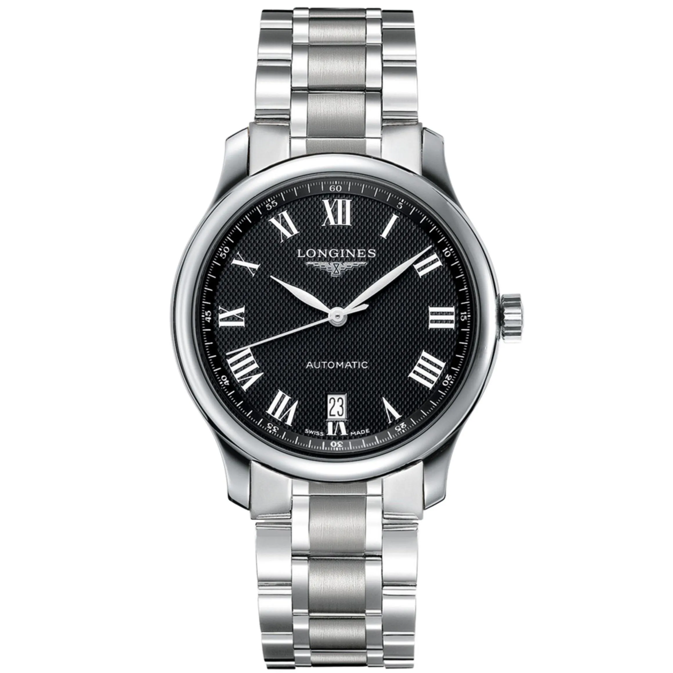 Longines watch The Longines Master Collection 38.5mm Black Steel Automatic Man L2.628.4.51.6