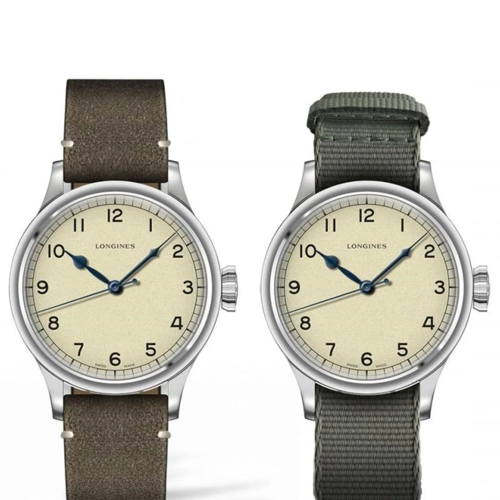 LONGINES WATCH THE LONGLES HERITAGE MILITARY 38.5 MM Automatic Silver Steel L2.819.4.93.2