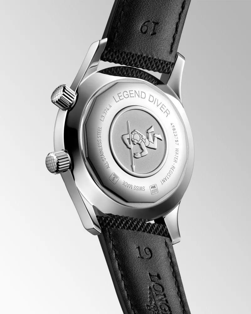 LONGINES WATCH THE LONGLES LEGEND DIV Watch 36mm Black Automatic Steel L3.374.4.50.0
