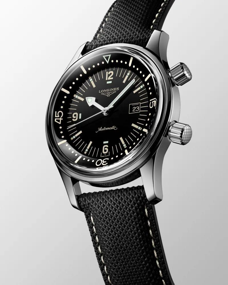 LONGINES WATCH THE LONGLES LEGEND DIV Watch 36mm Black Automatic Steel L3.374.4.50.0