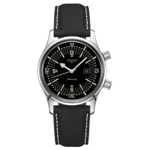 LONGINES WATCH THE LONGLES LEGEND DIV Watch 36mm Black Automatic Steel L3.374.4.50.0