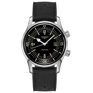 LONGINES WATCH THE LONGLES LEGEND DIV Watch 42mm Black Automatic Steel L3.774.4.50.9
