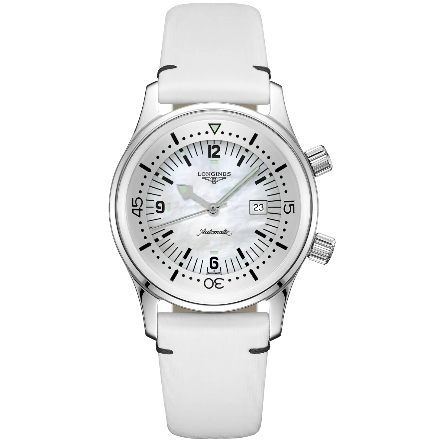 LONGINES WATCH The LONGLES Legend Diver Watch 36mm Motherperper Automatic Steel L3.374.4.4.80.0