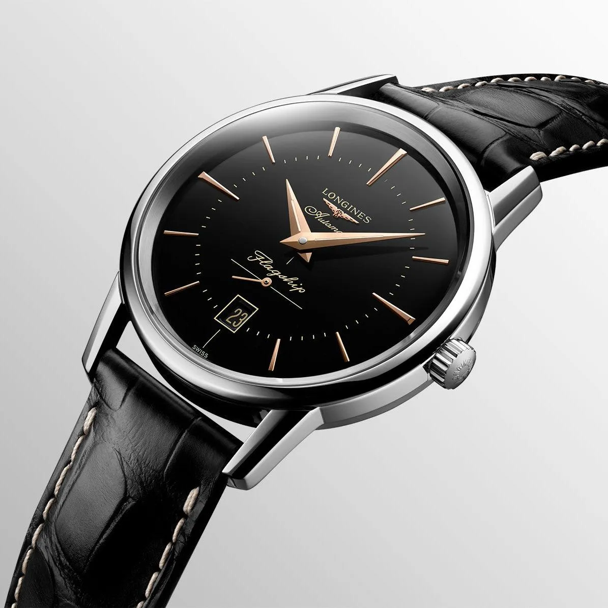 LONGINES WORKSHIP HERITAGE 38.5MM Automatic Black Steel L4.795.4.58.0