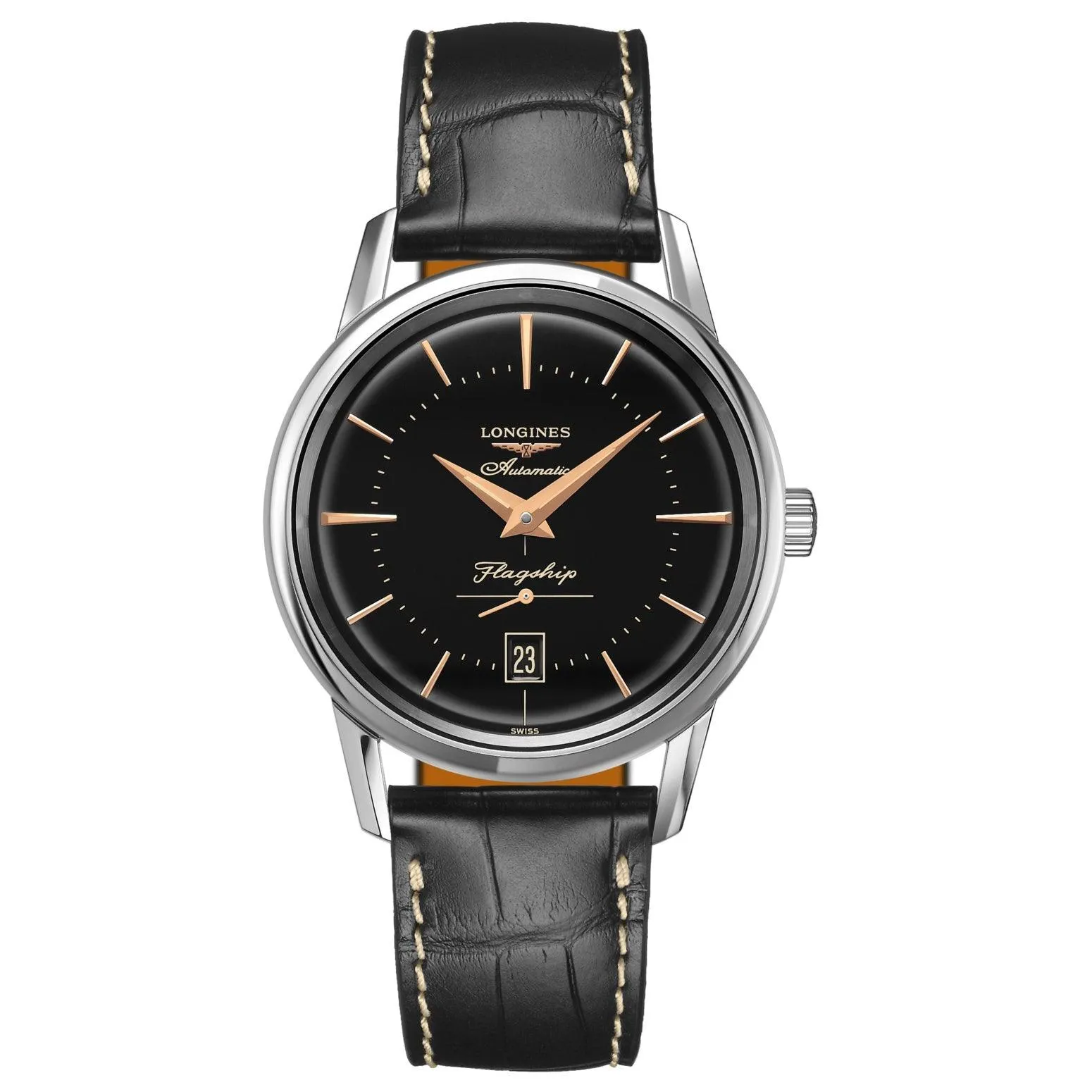 LONGINES WORKSHIP HERITAGE 38.5MM Automatic Black Steel L4.795.4.58.0