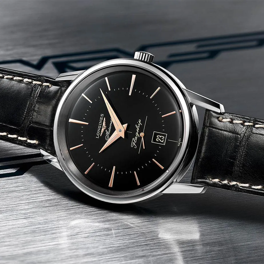 LONGINES WORKSHIP HERITAGE 38.5MM Automatic Black Steel L4.795.4.58.0