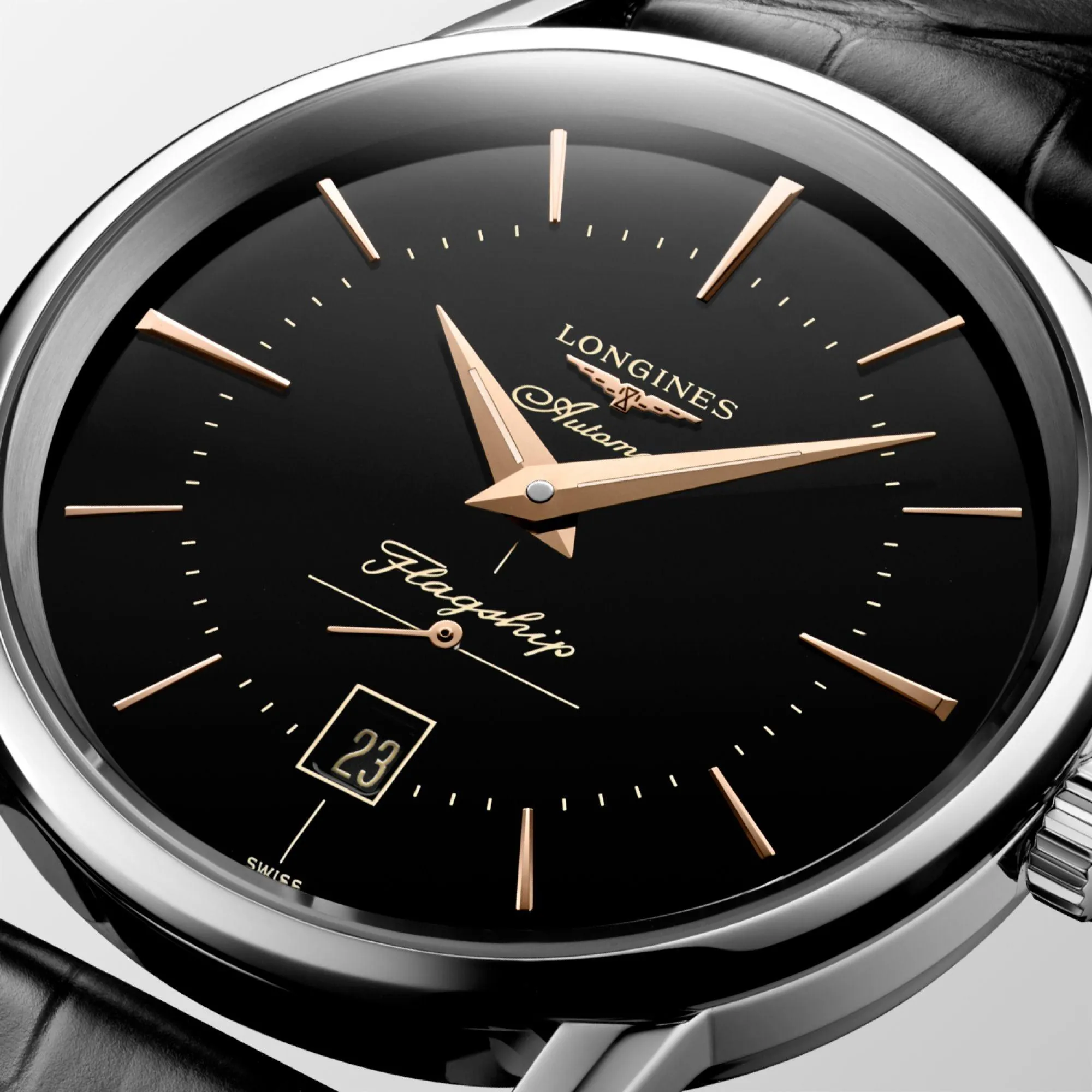 LONGINES WORKSHIP HERITAGE 38.5MM Automatic Black Steel L4.795.4.58.0