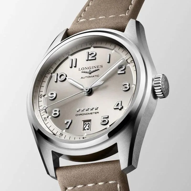 LONGINES WORKSHIP Spirit 37mm Champagne Automatic Steel L3.410.4.63.2