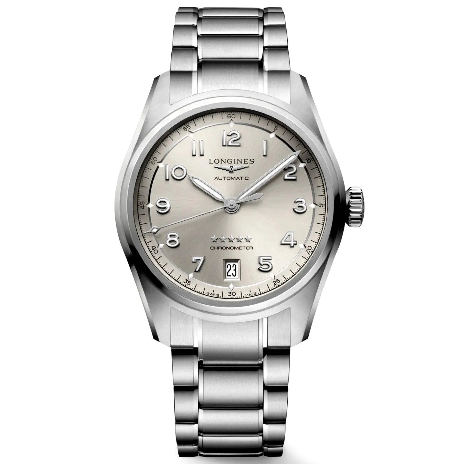 LONGINES WORKSHIP Spirit 37mm Champagne Automatic Steel L3.410.4.63.6