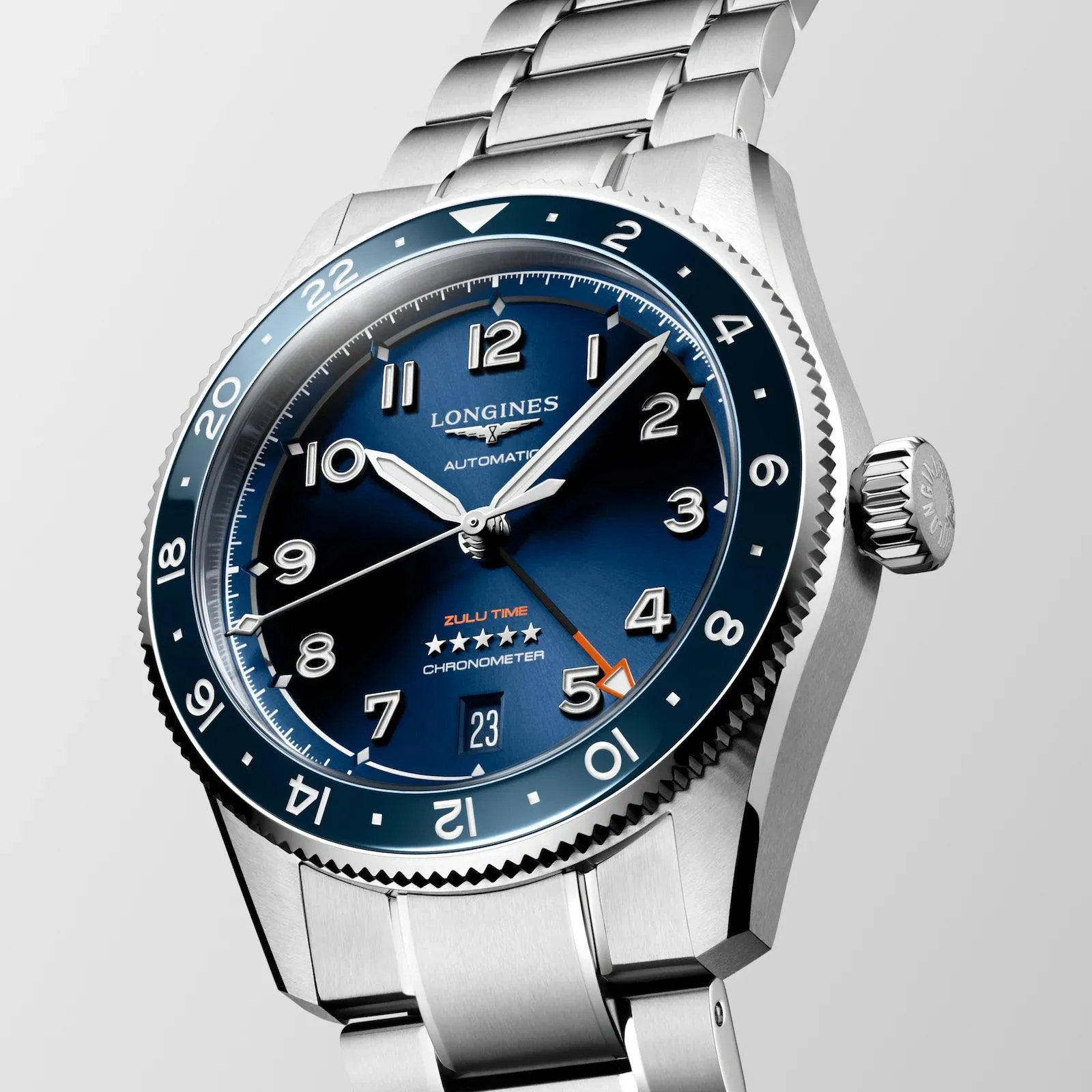 LONGINES WORKSHIP Spirit 39mm Blue Automatic Steel L3.802.4.93.6