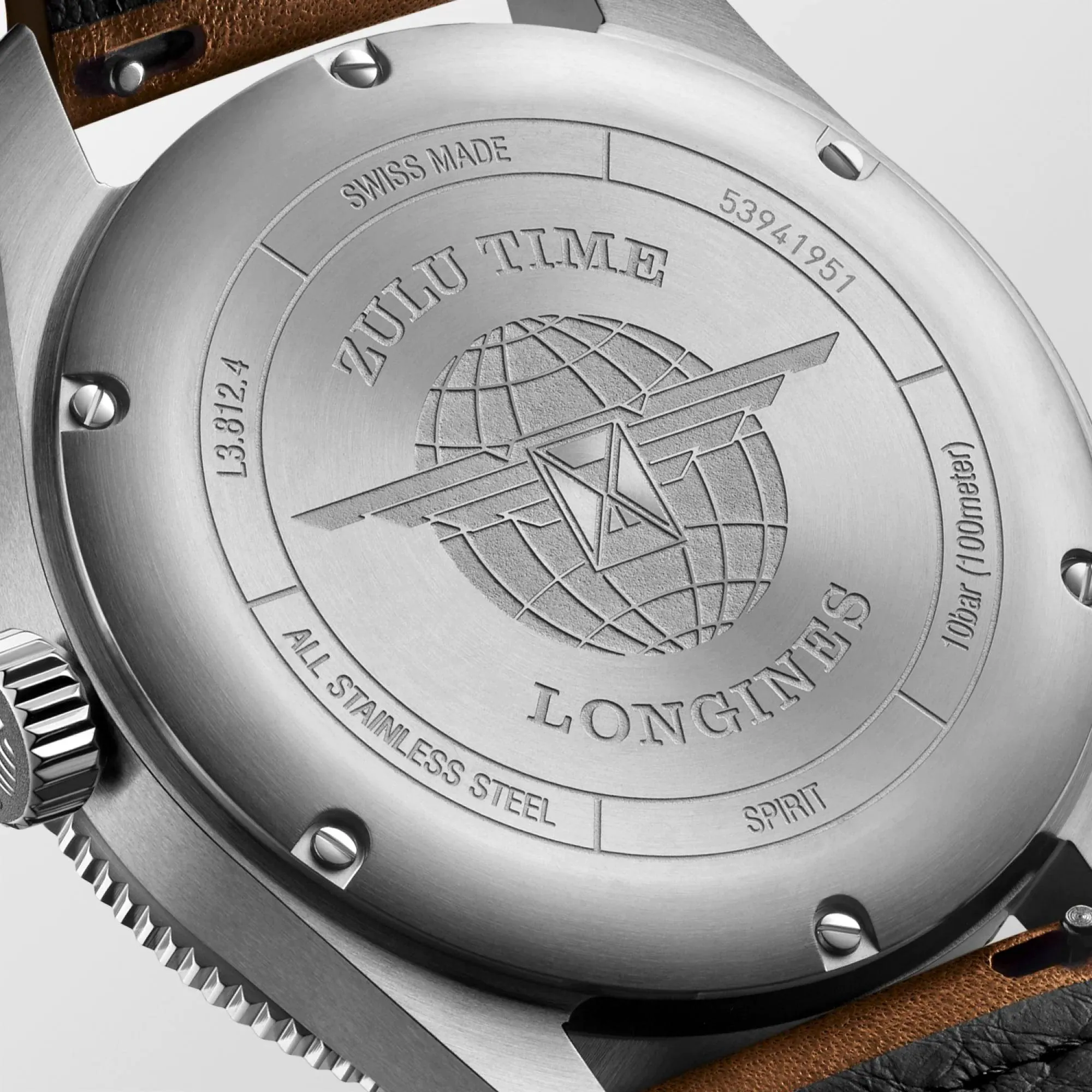 LONGINES WORKSHIP SPIRIT ZULU TIME 42mm Anthracite Automatic Steel L3.812.4.63.2