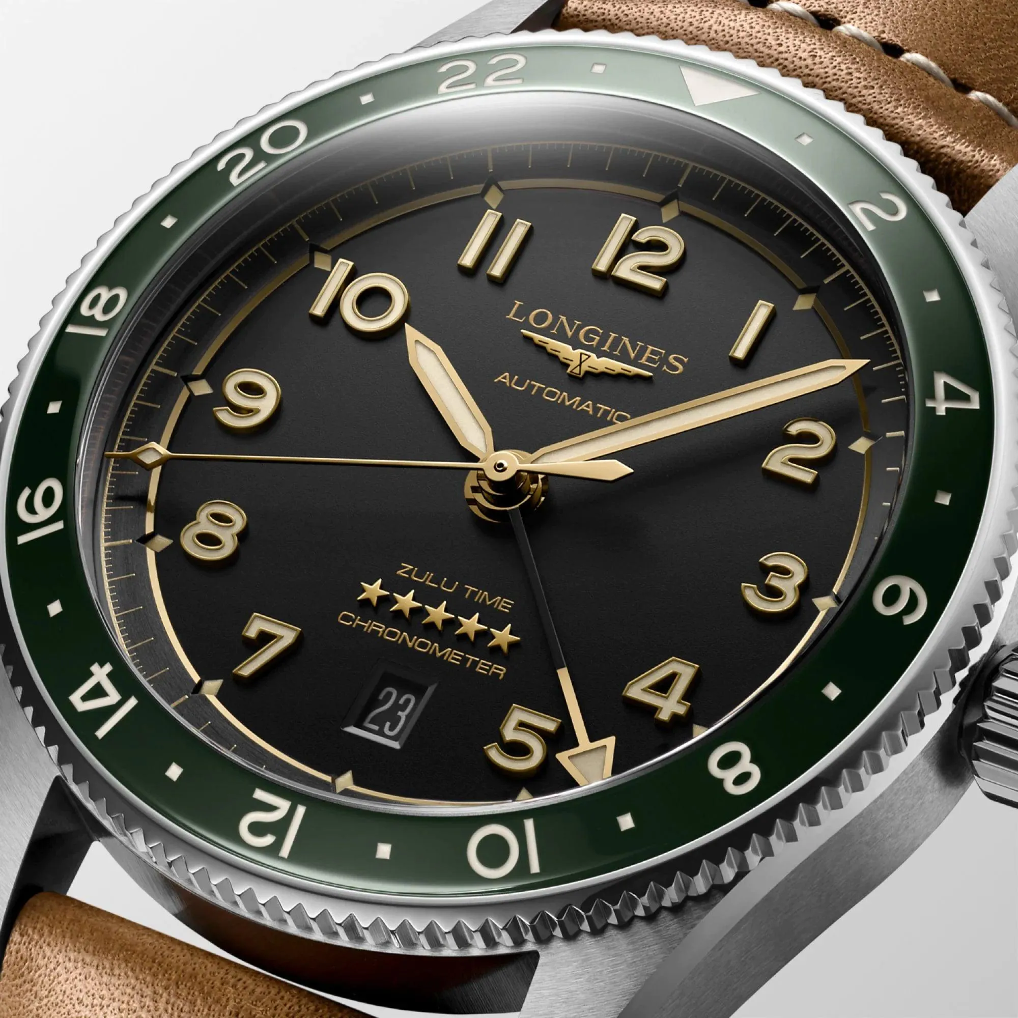 LONGINES WORKSHIP SPIRIT ZULU TIME 42mm Anthracite Automatic Steel L3.812.4.63.2