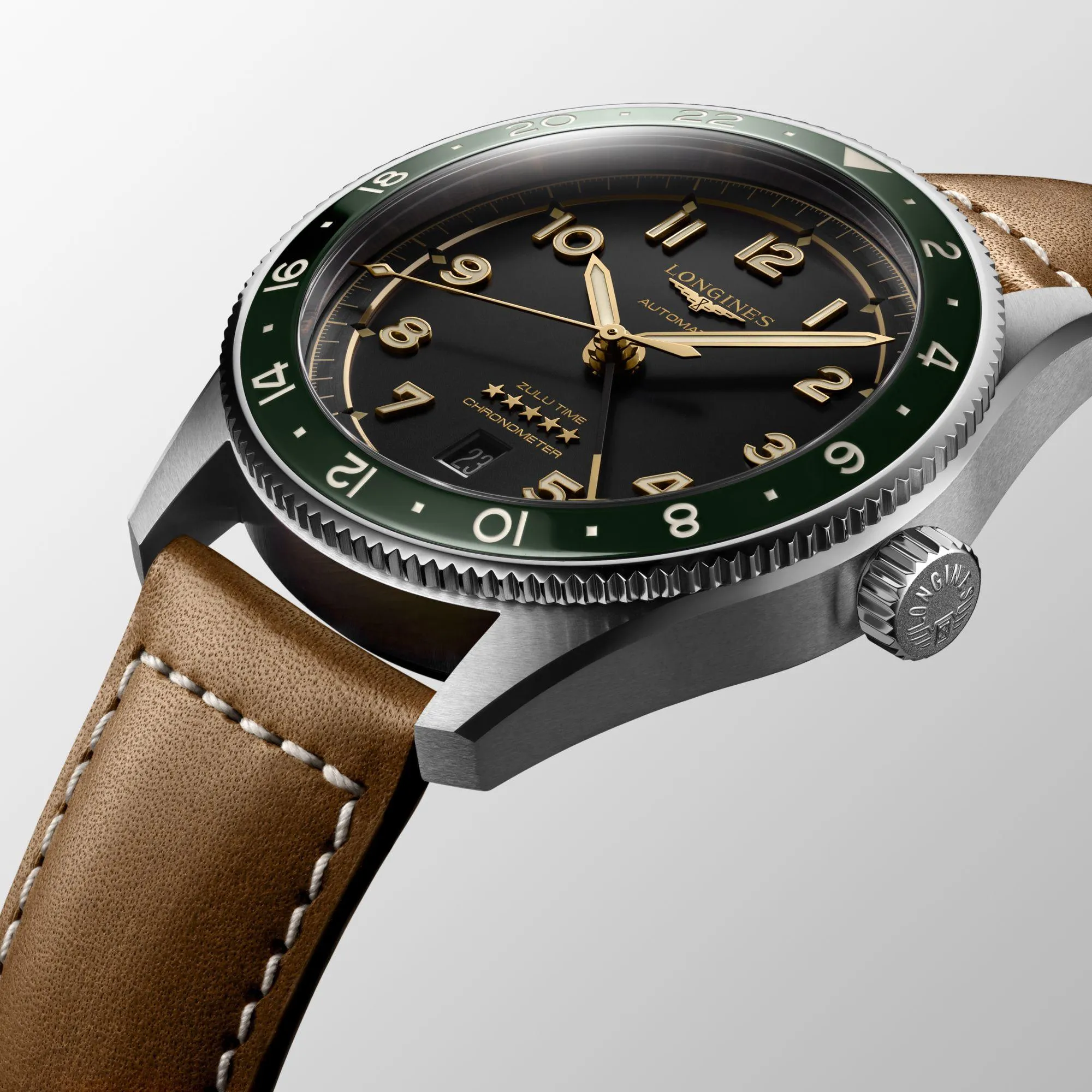 LONGINES WORKSHIP SPIRIT ZULU TIME 42mm Anthracite Automatic Steel L3.812.4.63.2