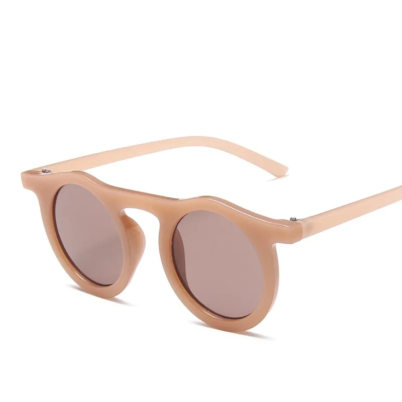 Longkeeper Sunglasses Women Round Glasses Mens Sunglasses Retro Candy Color Sunglass Outdoor Shades Colorful UV400 Eyewear