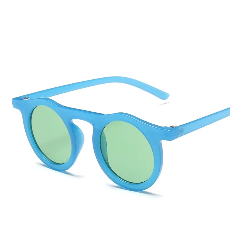 Longkeeper Sunglasses Women Round Glasses Mens Sunglasses Retro Candy Color Sunglass Outdoor Shades Colorful UV400 Eyewear