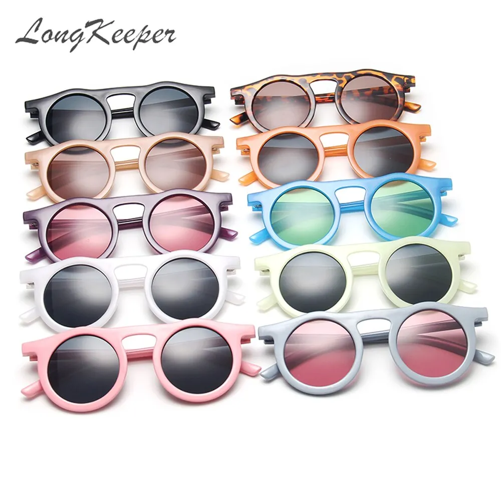 Longkeeper Sunglasses Women Round Glasses Mens Sunglasses Retro Candy Color Sunglass Outdoor Shades Colorful UV400 Eyewear