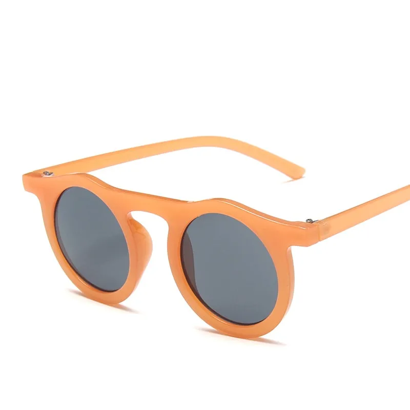 Longkeeper Sunglasses Women Round Glasses Mens Sunglasses Retro Candy Color Sunglass Outdoor Shades Colorful UV400 Eyewear