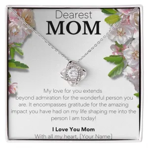 Love Knot Necklace: A Symbol of Enduring Love for Mothers