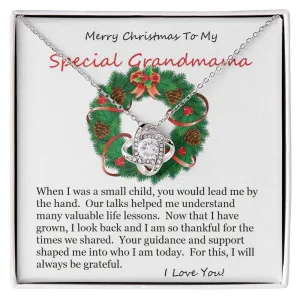 Love Knot Necklace, For Her, with Message Card