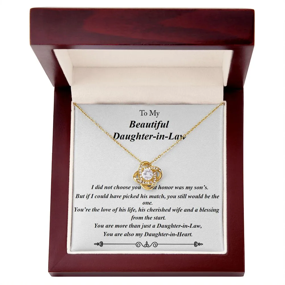 Love Knot Necklace, with Custom Message Card